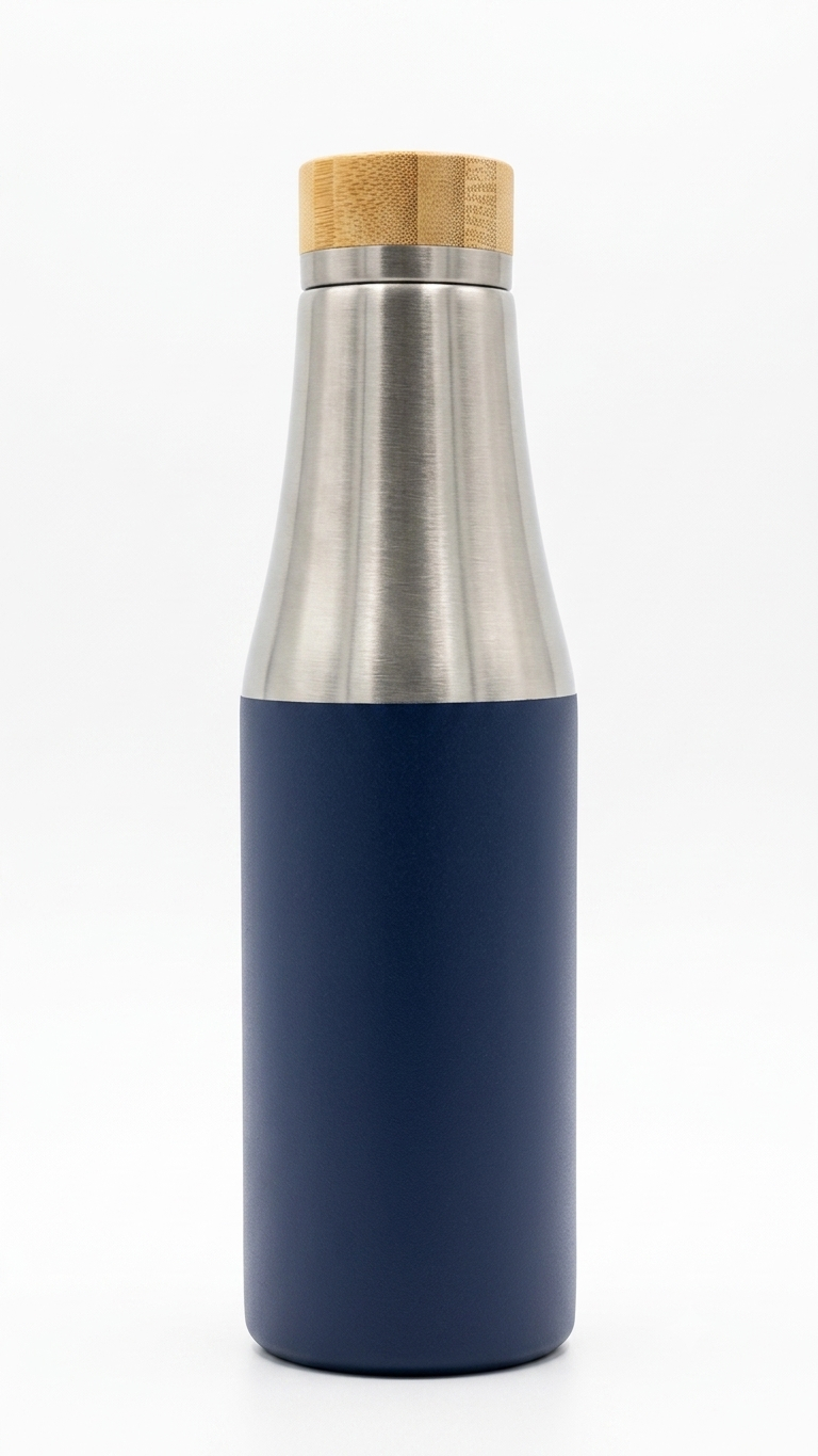 ELARA - Navy Blue Bottle Tumbler Gift Set